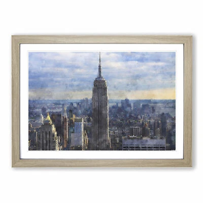£19.95 • Buy The Empire State Building Vol.2 Framed Wall Art Print Large Picture Poster