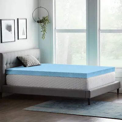 Cool Gel Orthopaedic Memory Foam Mattress Topper All Sizes In 1  And 2  Depths • £39.99