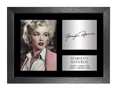 Marilyn Monroe Signed Actress Sexy Model Singer Poster Black White Beauty Photo • $46.45