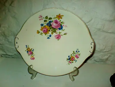 Deco Pair  Washington Pottery Hanley  Pretty Rose  Floral Pattern Serving Plates • £20