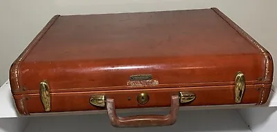 Vintage Samsonite Hard Shell Briefcase-Cognac Color W/Gold Tone Hardware • $40