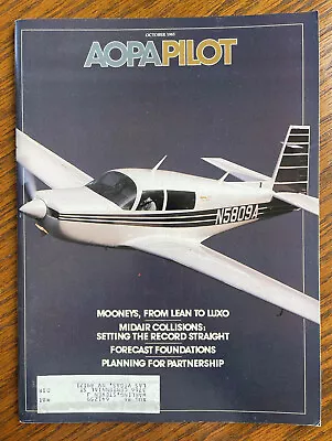 AOPA Pilot Oct 1985 Mooney 201 And 231 Turbine Bonanza Midair Collisions • $4.95