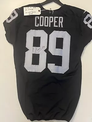 Vegas/Oakland Raiders Amari Copper Signed Game Issued Jersey NFL COA PSA/DNA • $1200