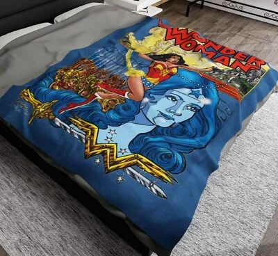 Wonder Woman Velveteen Plush Blanket - Classic George Perez Art - DC Comics • $27.99