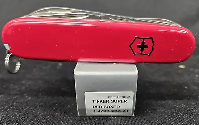 Victorinox Swiss Army Knife Super Tinker Red 14 Functions 1.4703-X7 • $44.99