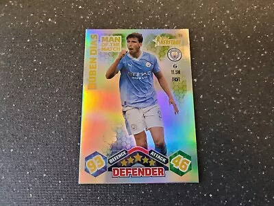 Match Attax Extra 2023/24 No 312 Ruben Dias (man City) Heritage Motm Mint  • £1.95