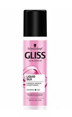 Schwarzkopf Gliss Kur Liquid Silk Conditioner-spray For Dull Hair 200ml • £9.75