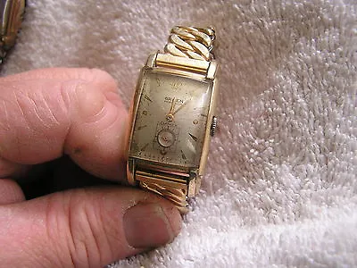 Vintage Gruen Precision Curvex Watch 17 Jewels 10K Gold Filled With Great Band • $249.95