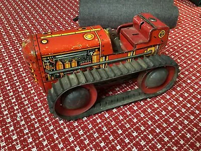 1950's MARX TIN WIND-UP 10  DIESEL-12 TOY TRACTOR TD18 • $24.99