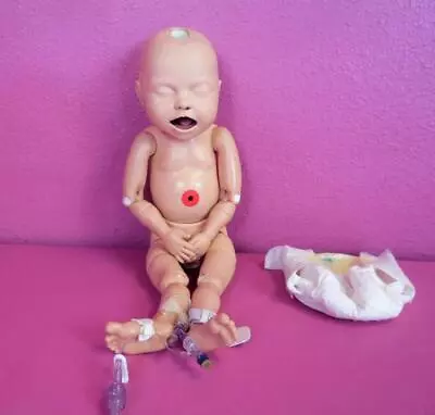 $600 • Buy Laerdal Nursing Training Teaching Simulator Newborn Infant Articulating Manikin