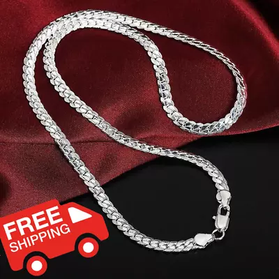 New Sterling Silver Thick Solid 925 Italy Men's Figaro Chain Necklace Bracelet • $9.99