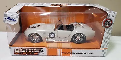 Jada Toys Bigtime Muscle Shelby Cobra 427 SC 1:24 Diecast Car • $16.99