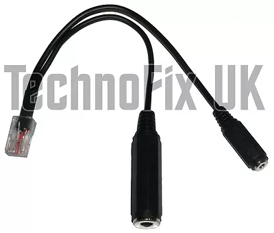 Cable For PC Headsets 3.5mm Jack 8p8c Modular RJ45 For Yaesu FT-817 FT-857 Etc. • $31.57