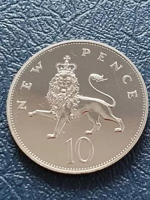 £4.99 • Buy 1972 Proof Lion 10p Coin Ten Pence Bunc.