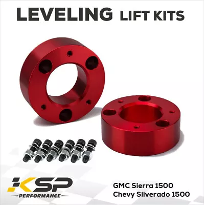 $56.99 • Buy 3  Front RED Leveling Lift Kit For 2007-2019 Chevy Silverado GMC Sierra 1500 