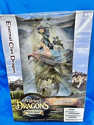 McFarlane's Dragons Eternal Clan Dragon + Rider Box Set Quest For The Lost King • $45
