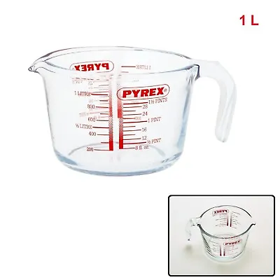 £6.97 • Buy Pyrex Clear Class Measuring Jug 1 Litre Transparent Kitchen Baking Cooking