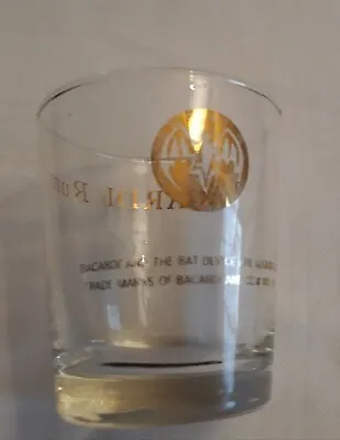 Vintage Barcadi Rum Glass. • $11