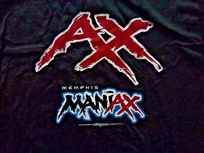 Vintage XFL Football League MEMPHIS MANIAX  T-Shirt 100% LIcensed XFL Free Ship. • $35.50