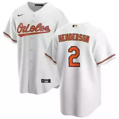 Gunnar Henderson #2 Baltimore Orioles MEN Stitched Jersey White / Orange / Black • $32.99