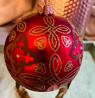 $25 • Buy Waterford Holiday Ball Ornament (1) Celtic Glitter Christmas ~MIB~ 3 Available. 