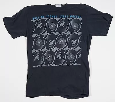 Vintage Rolling Stones Steel Wheels Tour 1989  T-shirt Large -  Rock Tee • $65