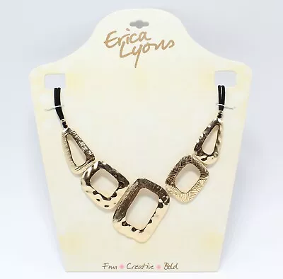 New Erica Lyons Gold Statement Necklace #N2778 • $8.99