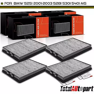 4Pcs Activated Carbon Cabin Air Filter For BMW E39 525i 530i M5 2000-2003 528i • $33.99