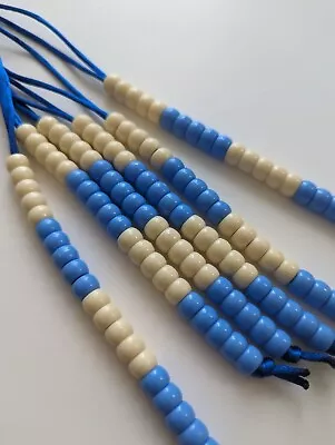 Blue/Cream Educational Counting Beads On A String Early Years Maths 20 Numeracy  • £2.99