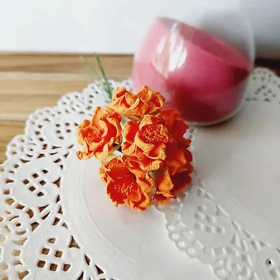 Orange Paper Flower Millinery • $3