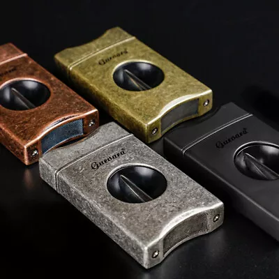 Cigar Cutter Stainless Steel V-Cut Cigar Cutter With Attractive Gift Box Luxury • $23.99