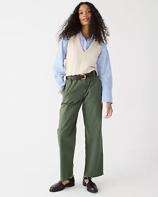 J.CREW Sailor Heritage Chino Pant In Distressed Fatigue Size 25 NWD $98 BP499 • $48