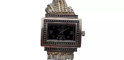 Eclissi 1980s Sterling Silver  8  Chain 21MM Band Wrist Watch As Is #4150 • $11.50