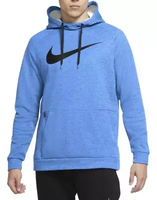 Nike Therma Swoosh Mens Training Pullover Hoodie Game Royal Black L XL 2XL • $39.95