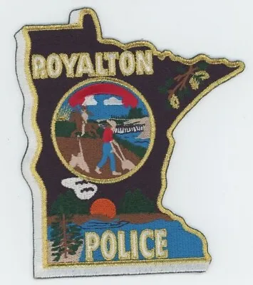 Minnesota Mn Royalton Police Nice State Shaped Shoulder Patch Sheriff • $5.99
