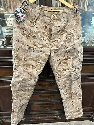 Military USMC M-R Desert MARPAT Frog Combat Ensemble Trouser Defender M NWOT • $49.99