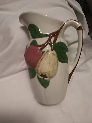 Holland Mold Raised Fruit Design Pitcher 8.5 In • $9.50