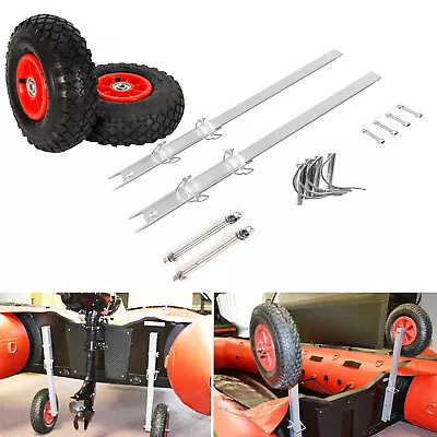 £94 • Buy Launching Wheels Boat Inflatable Dinghy RIB Foldable Transom Launch Wheels Yacht