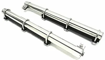 UP Quarter Fender Tube Bracket With U-Bolts 2  X 28  Stainless Steel #10631 Pair • $114.34