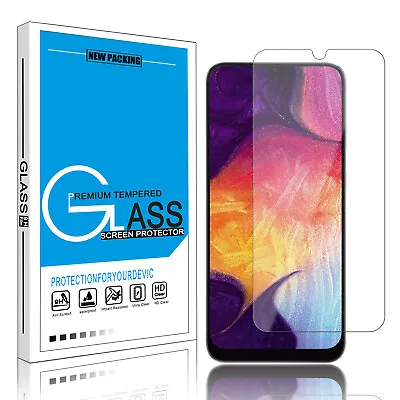 For Samsung Galaxy A10e A20 A30 A50 Protective Tempered Glass Screen Protector • $5.82