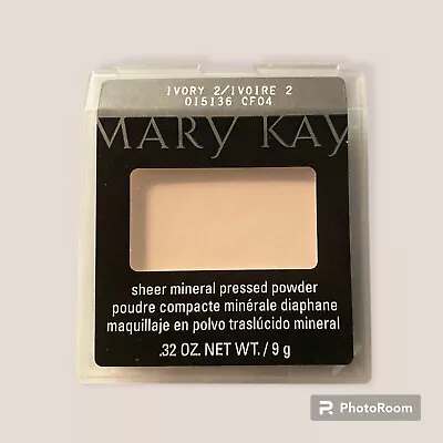 MARY KAY~ SHEER MINERAL PRESSED POWDER~ IVORY 2~ 0.32 OZ. NET WT. / 9 G • $16.95