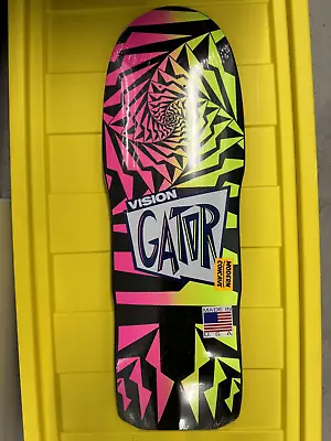 Vision Gator Skate Deck - Pink Yellow Green • $50