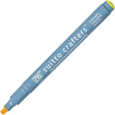 Zig Suitto Crafters Calligraphy Marker Pen - 0.5mm - Yellow (Pack Of 6) • £9.32