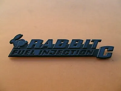 75 76 77 78 79 80 81 82 83 84 Vw Rabbit C Rear Emblem Logo Badge Used Oem A21179 • $23.75