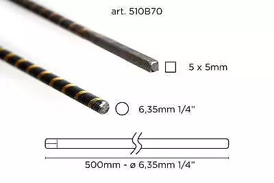 Flex Shaft (6.35mm Positive-500mm-Round/Square) RC Boat • £17.49