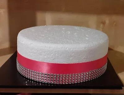 £2.99 • Buy Sparkling Diamante Effect Cake Trim And 38mm Double Sided Ribbon 1m, 2m Lengths