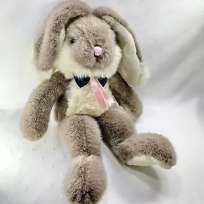 VTG Easter Bunny Rabbit Mary Meyer Bear 19” Large Floppy Ears Plush Brown Cream • $39.73