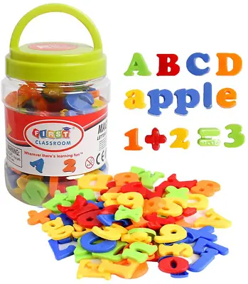 Usatdd Magnetic Letters Numbers Alphabet Fridge Refrigerator Magnets Colorful Cl • $12.60