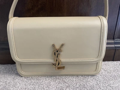 $820 • Buy Authentic Saint Laurent YSL Solferino Medium Satchel Shoulder Bag