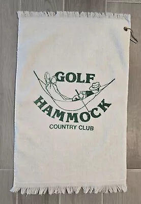 Vintage Golf Hammock Country Club Cannon Golf Towel Rare Logo 24x16 Made In USA • $25.99